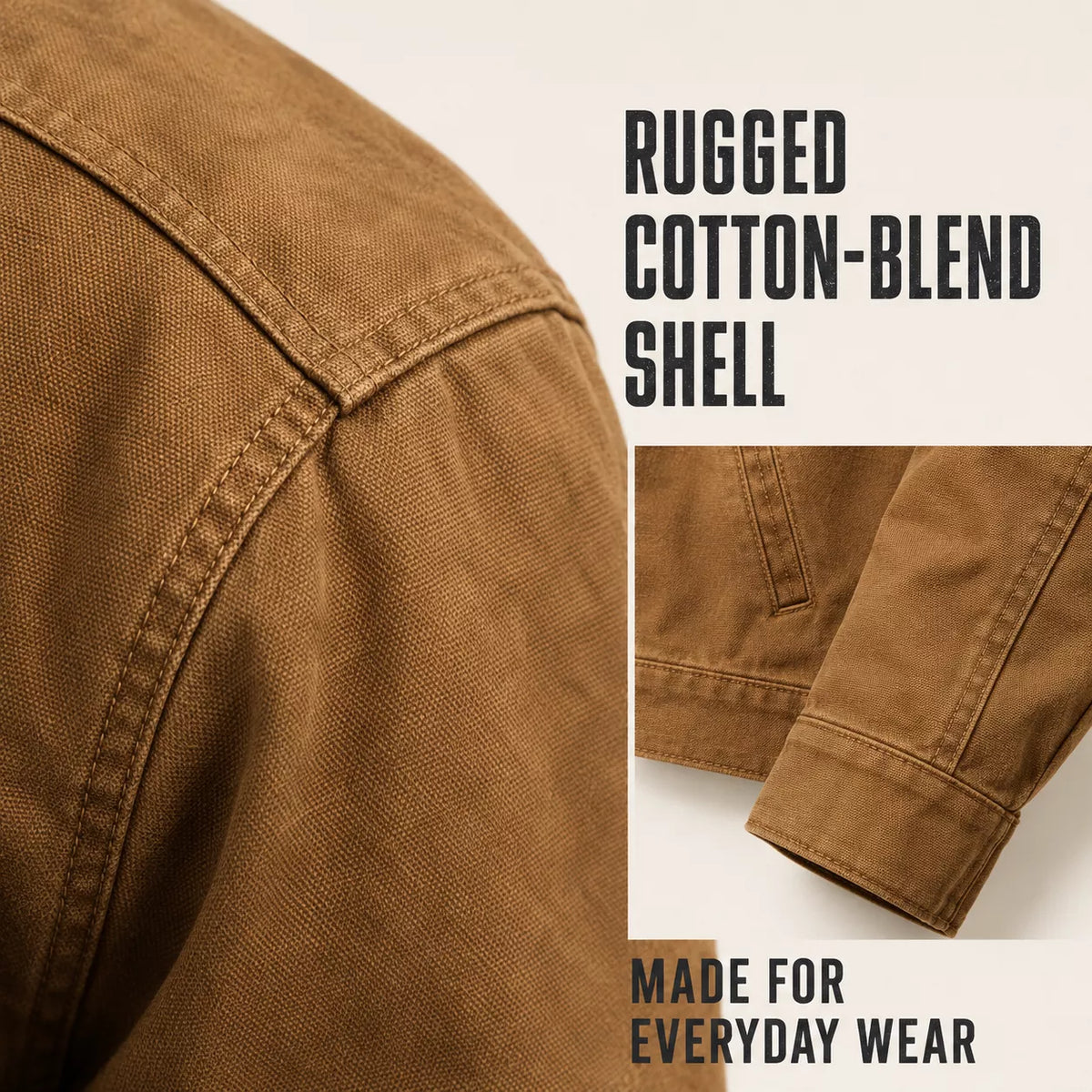 ⏳📢Men’s Plush-Lined Hooded Work Jacket