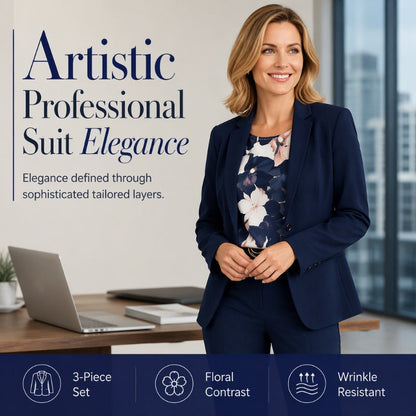Bestseller🏆👔 Executive 3-Piece Suit – Timeless Silhouette & Effortless Polish for Every Occasion