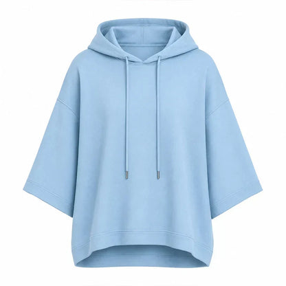 Women's Loose-Fitting Wide-Sleeved Sweatshirt