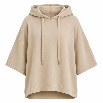 Women's Loose-Fitting Wide-Sleeved Sweatshirt