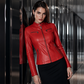🍂 Women's Slim Fit Faxu Leather Jacket – Sleek Style & Effortless Autumn Edge