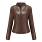🍂 Women's Slim Fit Faxu Leather Jacket – Sleek Style & Effortless Autumn Edge