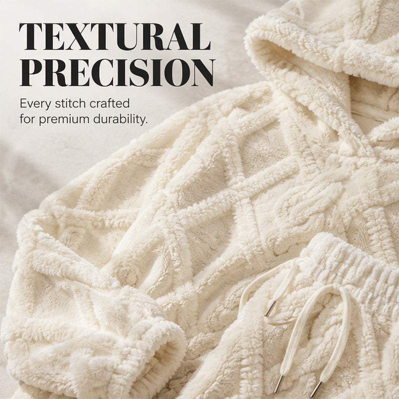 ⏳Autumn Hot Sale 59% OFF!!🔥🍂 Embossed Geometric Plush Set – Timeless Comfort & Effortless Style For Every Occasion