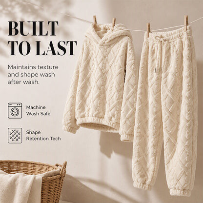 ⏳Autumn Hot Sale 59% OFF!!🔥🍂 Embossed Geometric Plush Set – Timeless Comfort & Effortless Style For Every Occasion