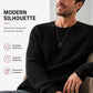 ✨2026 Collection at 50% OFF🎁JMIERR Men's Crewneck Sweater Soft Casual Sweaters Classic Long Sleeve Pullover Sweaters with Ribbing Edge