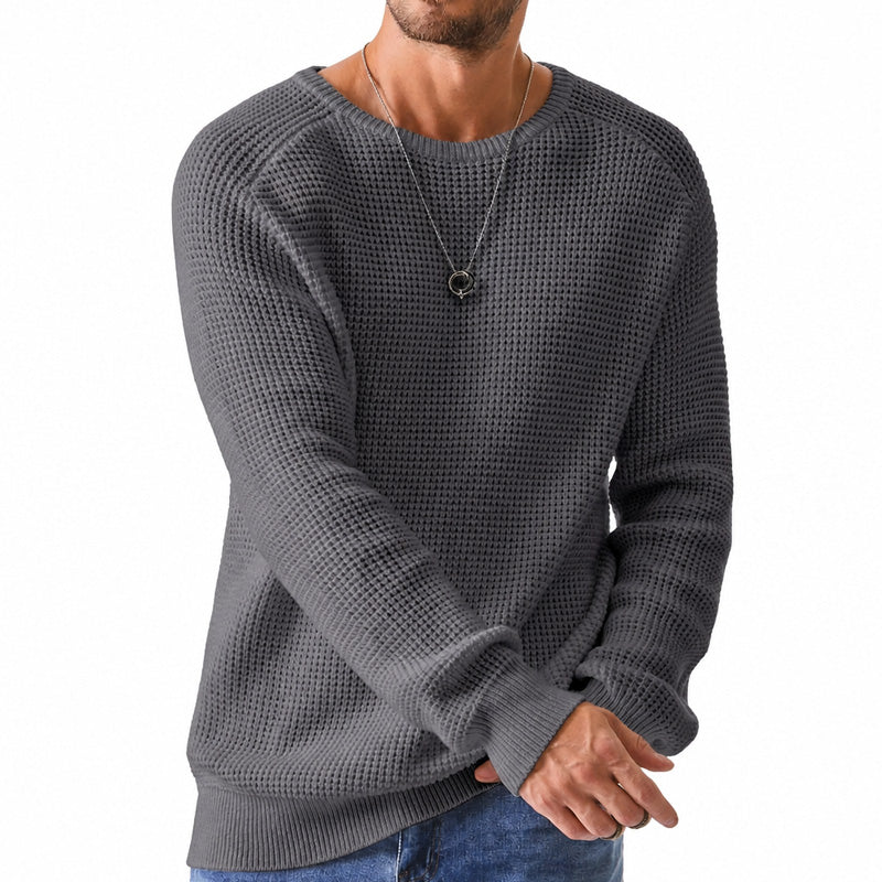 ✨2026 Collection at 50% OFF🎁JMIERR Men's Crewneck Sweater Soft Casual Sweaters Classic Long Sleeve Pullover Sweaters with Ribbing Edge