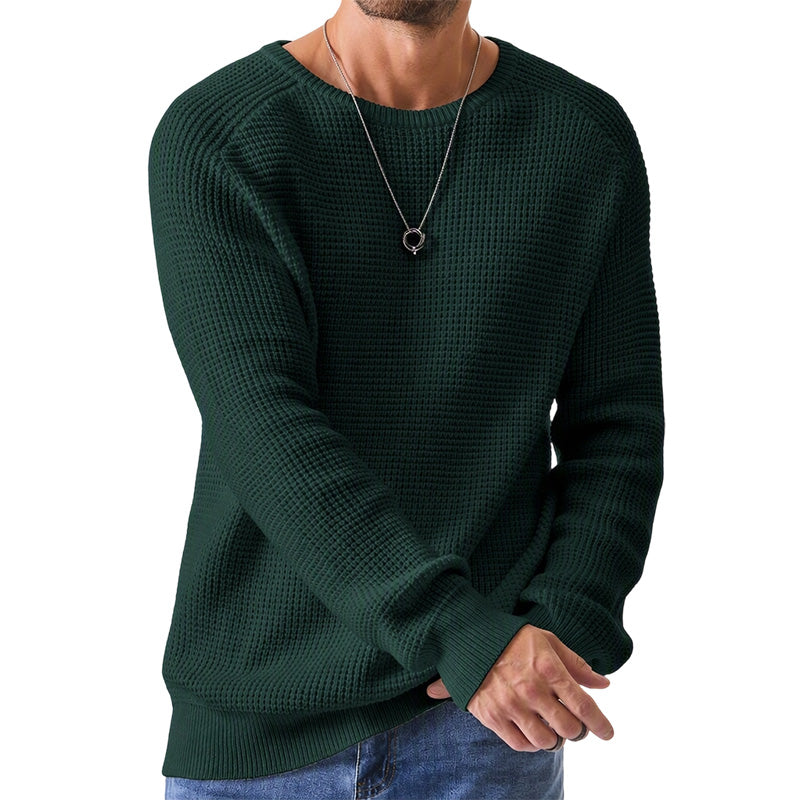 ✨2026 Collection at 50% OFF🎁JMIERR Men's Crewneck Sweater Soft Casual Sweaters Classic Long Sleeve Pullover Sweaters with Ribbing Edge
