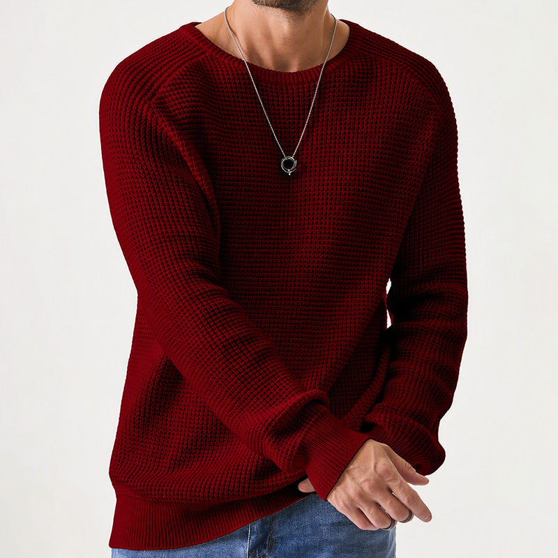 ✨2026 Collection at 50% OFF🎁JMIERR Men's Crewneck Sweater Soft Casual Sweaters Classic Long Sleeve Pullover Sweaters with Ribbing Edge