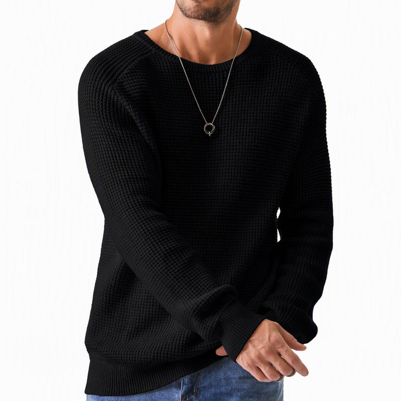 ✨2026 Collection at 50% OFF🎁JMIERR Men's Crewneck Sweater Soft Casual Sweaters Classic Long Sleeve Pullover Sweaters with Ribbing Edge