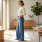 🔥🔥50% OFF!🎁👖Women's High-Waist Wide-Leg Pants – Retro Style, Comfortable Fit & Casual Look👖✨