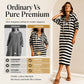 Women's Casual Striped Hoodie Dress