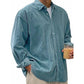 Men's Casual Corduroy Button-Up Shirt