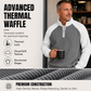 Men's Waffle Knit Quarter Zip T-Shirt