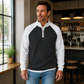 Men's Waffle Knit Quarter Zip T-Shirt