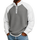 Men's Waffle Knit Quarter Zip T-Shirt