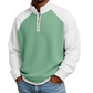 Men's Waffle Knit Quarter Zip T-Shirt