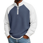 Men's Waffle Knit Quarter Zip T-Shirt