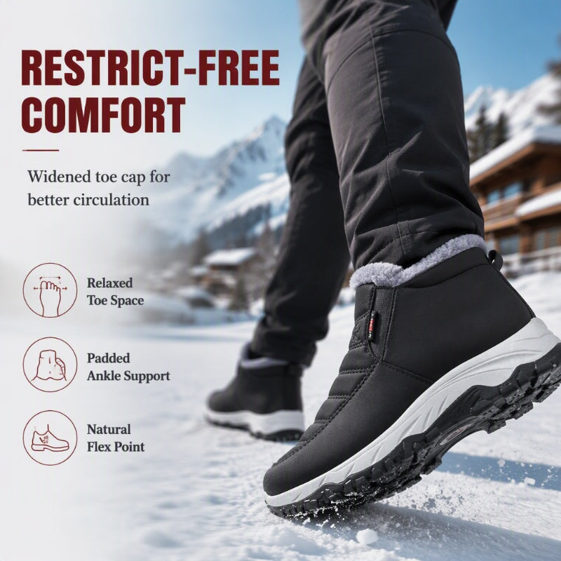 ❄️ Men’s Warm Slip-On Snow Boots – Cosy Comfort & Winter Protection