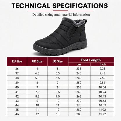 ❄️ Men’s Warm Slip-On Snow Boots – Cosy Comfort & Winter Protection