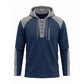 Men's Casual Knit Color-Block Hoodie
