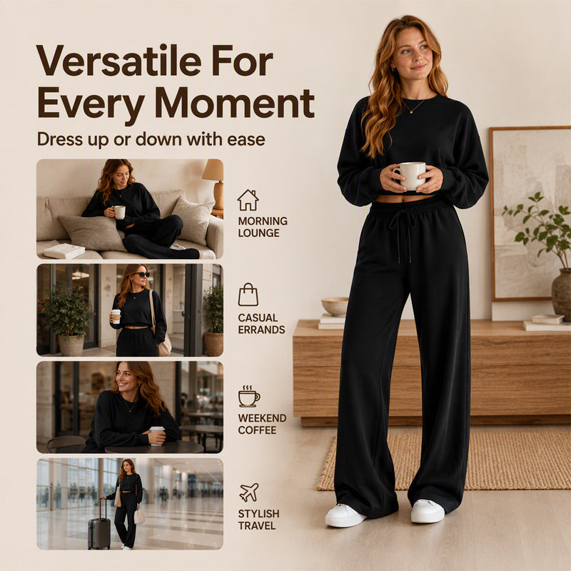 Women's Sweatshirt & Pants 2-Piece Set