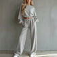 Women's Sweatshirt & Pants 2-Piece Set