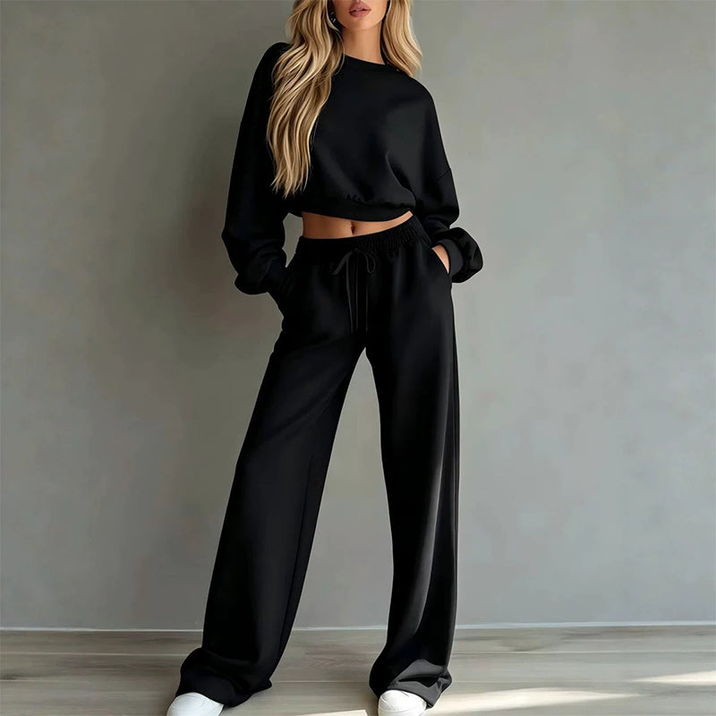 Women's Sweatshirt & Pants 2-Piece Set