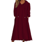 Women’s Casual Plush Hooded Lounge Dress