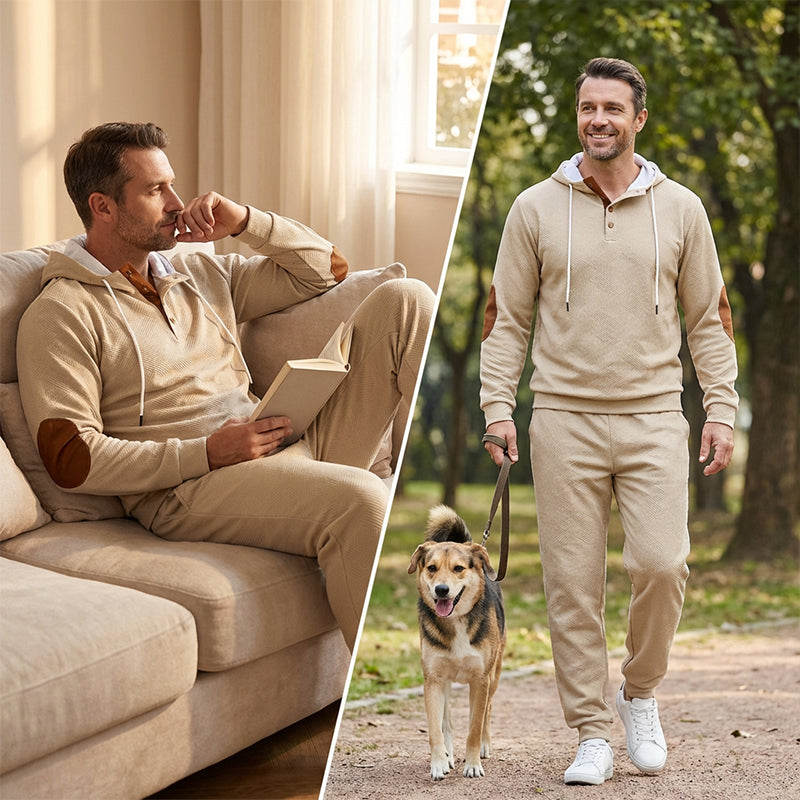 Hot Sale 50% OFF💖Men's Casual Hooded Tracksuit Set