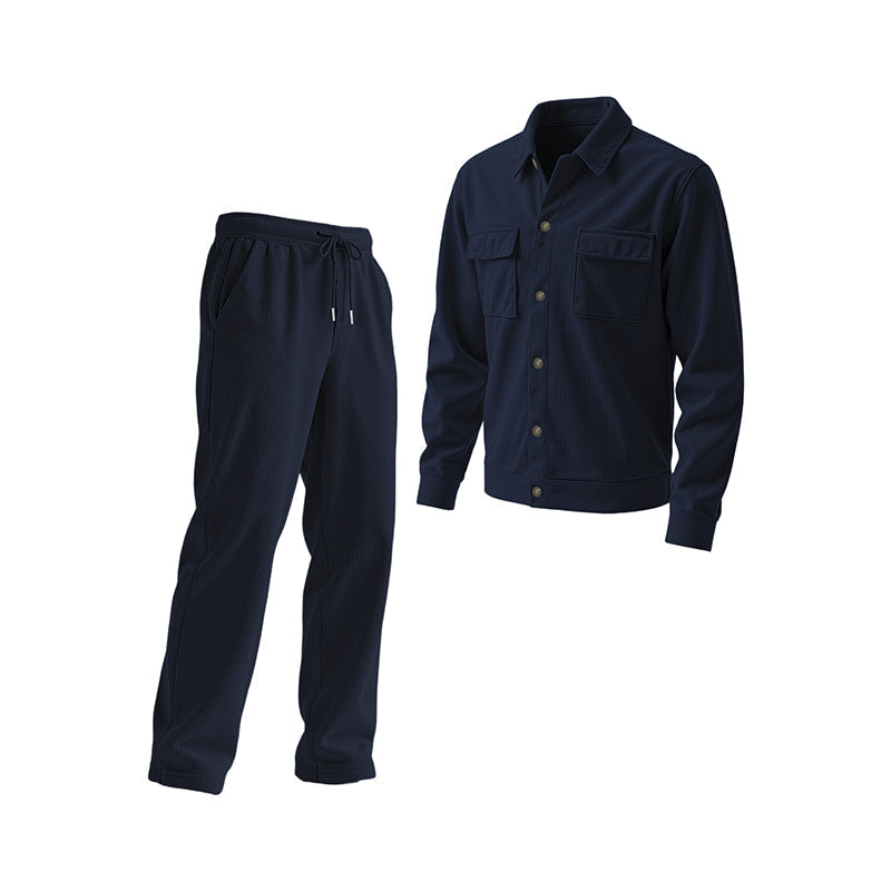 Men's Casual Corduroy Jacket & Pants Set