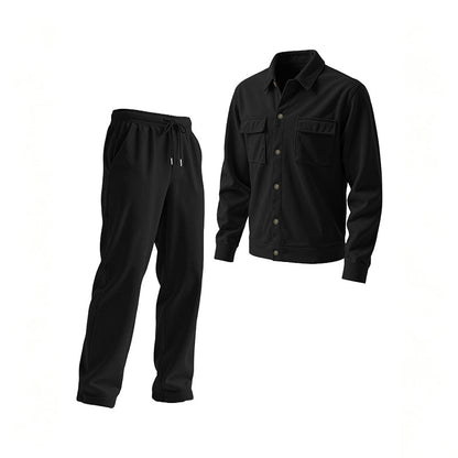 Men's Casual Corduroy Jacket & Pants Set