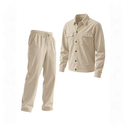Men's Casual Corduroy Jacket & Pants Set