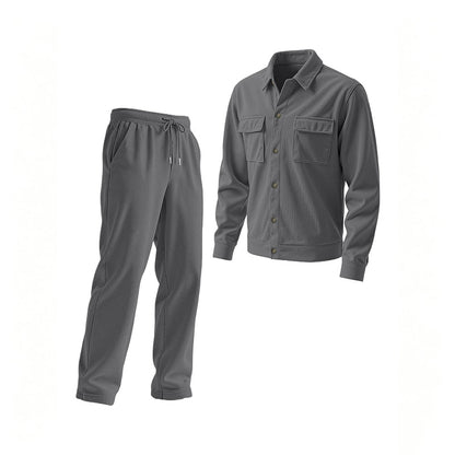 Men's Casual Corduroy Jacket & Pants Set