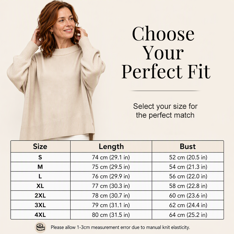 Women's Plus Size Crew Neck Pullover Sweater