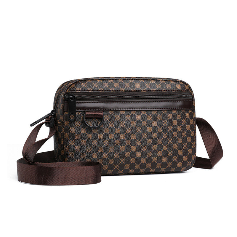 🖤 PU Leather Square Crossbody Bag for Men – Sleek Style & Everyday Convenience