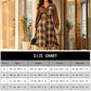 Women's Retro Plaid Button Down Dress