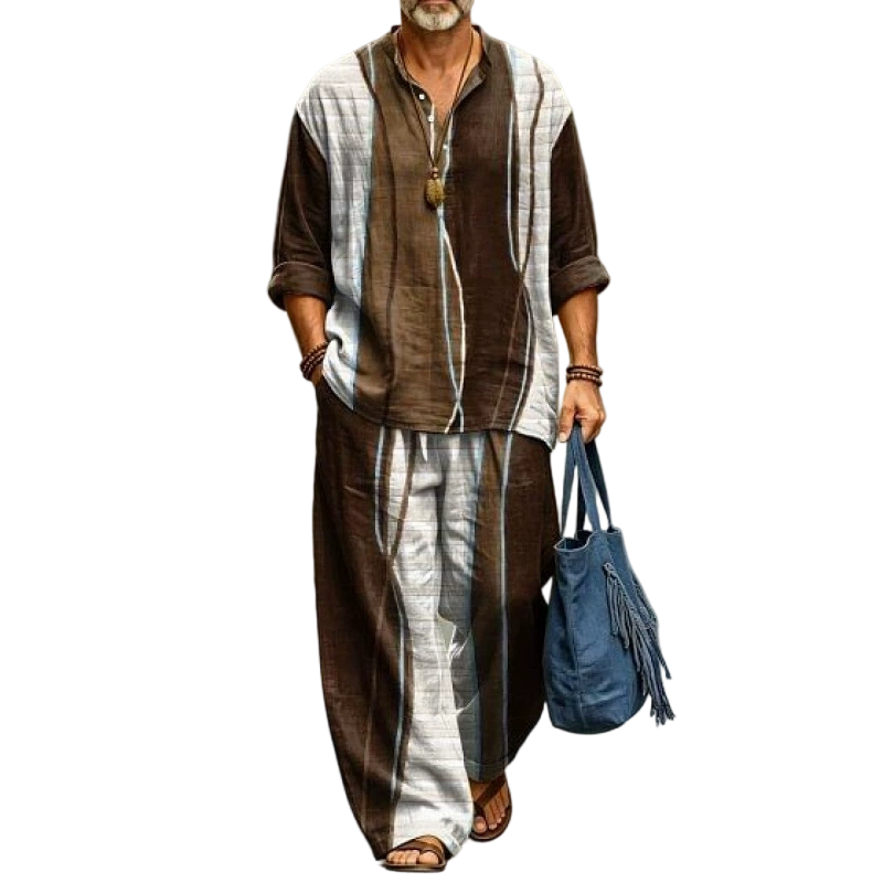 Men's Retro Loose Fit 2-Piece Set