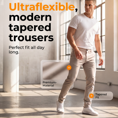 Modern slim-leg stretch pants