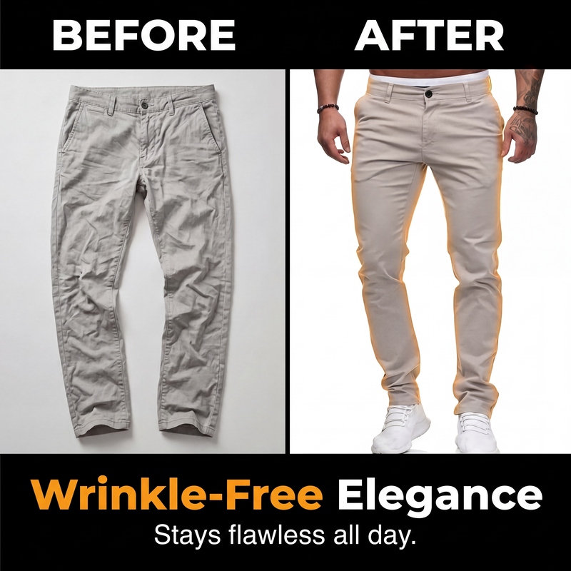 Modern slim-leg stretch pants