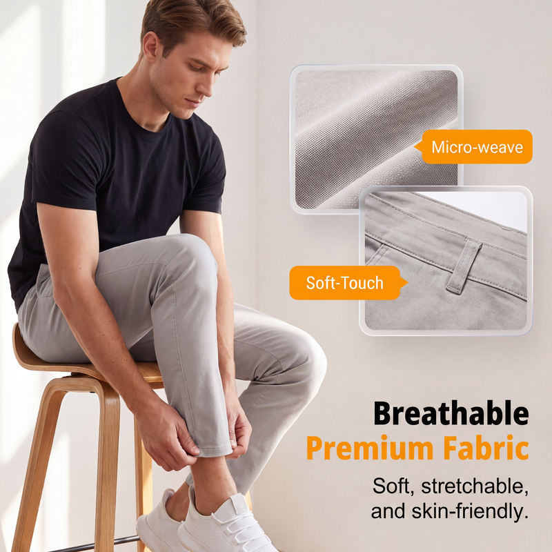 Modern slim-leg stretch pants
