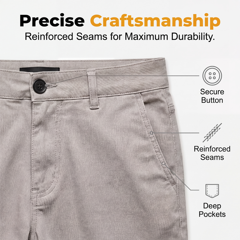 Modern slim-leg stretch pants