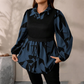 Women’s Elegant Fake 2-Piece Printed Shirt
