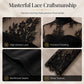 Women's Lace Splicing Long Sleeve Maxi Dress