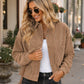 Women's Casual Corduroy Hooded Jacket