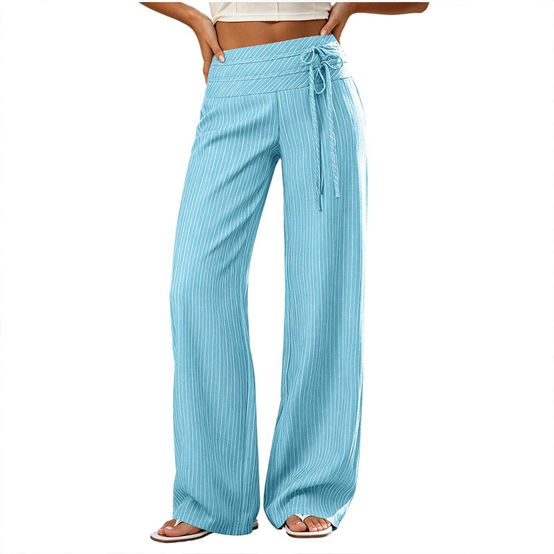 ⌛Limited-Time Offer-Women's Casual Striped Wide-Leg Pants