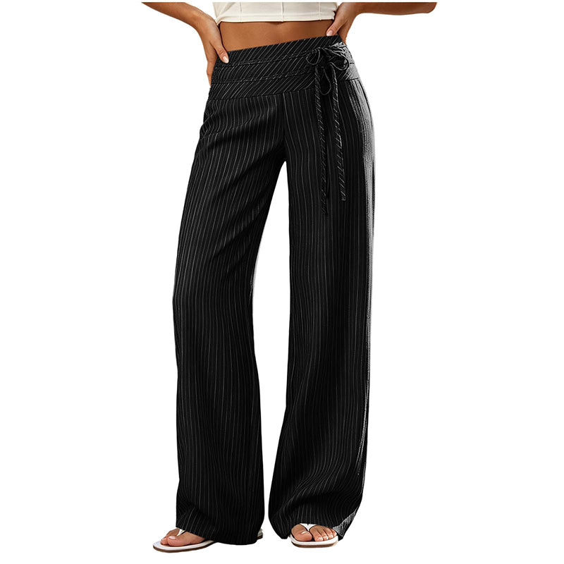 ⌛Limited-Time Offer-Women's Casual Striped Wide-Leg Pants