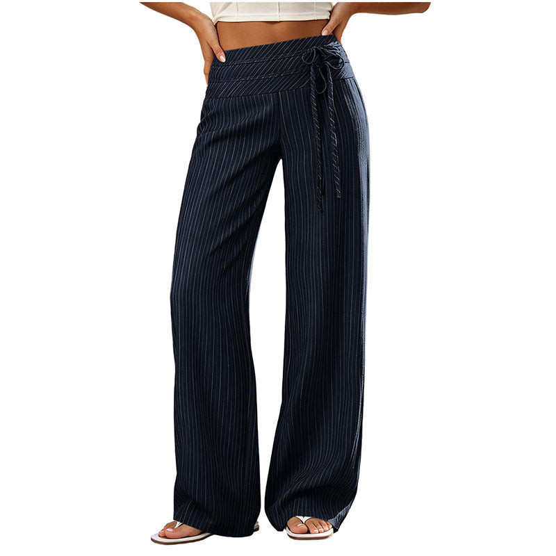 ⌛Limited-Time Offer-Women's Casual Striped Wide-Leg Pants