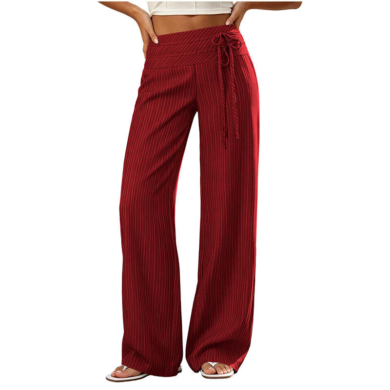 ⌛Limited-Time Offer-Women's Casual Striped Wide-Leg Pants