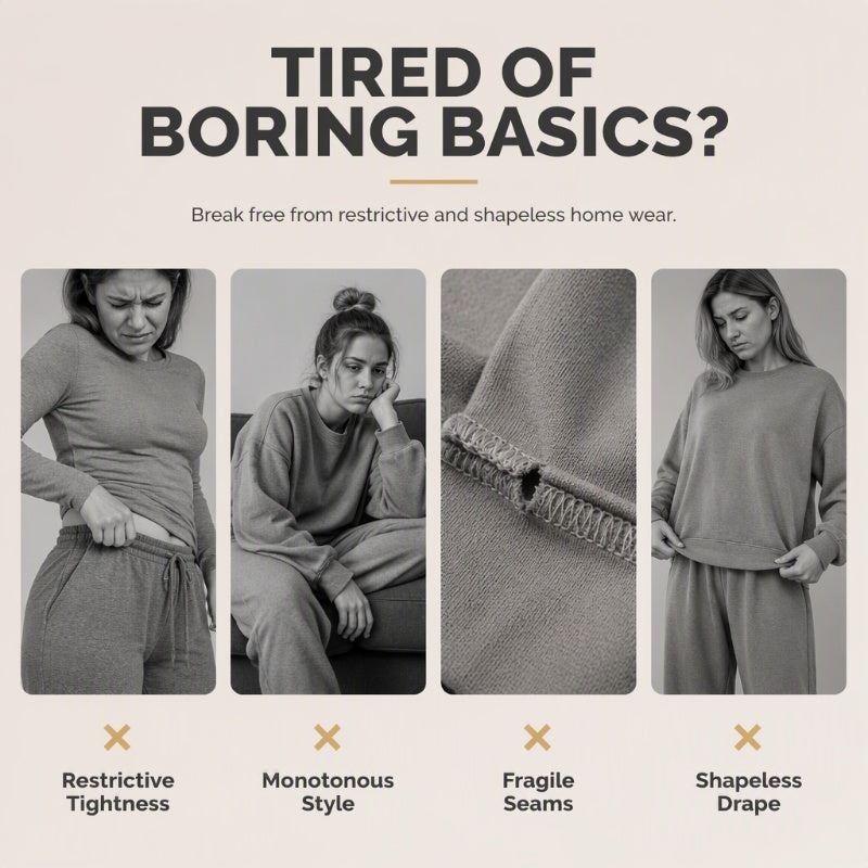 👗✨Women's Pullover Sweatshirt & Wide-Leg Pants Set