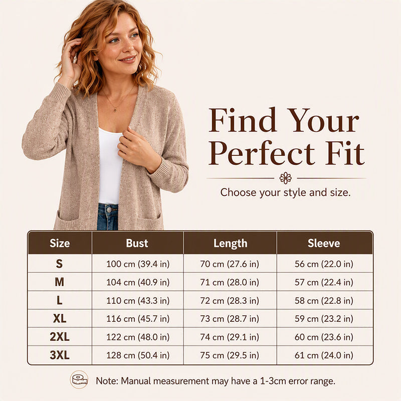 Women's Casual Open Front Knit Cardigan